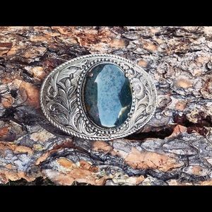 Vintage sterling silver belt buckle